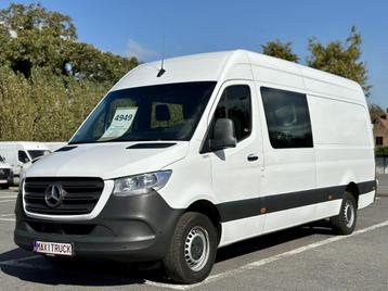 MercedSprinter317 L3 DOUB CAB-35500€-Leasing1165€/M-REF 4949 disponible aux enchères