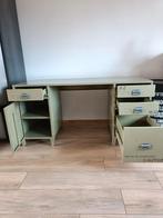 MOET WEG: bureau "Maisons du Monde" Army style - kaki/ zwart, Huis en Inrichting, Ophalen, Zo goed als nieuw, Bureau