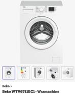 Wasmachine BEKO model WTV6711BC1, Elektronische apparatuur, Wasmachines, Ophalen, 1200 tot 1600 toeren, 4 tot 6 kg, Zo goed als nieuw