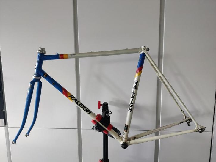 Raleigh Corsa Team Panasonic 1986 54.5, Fietsen en Brommers, Fietsonderdelen, Gebruikt, Racefiets, Frame, Ophalen