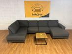 Grote U-zetel – stijlvol grijs model in perfecte staat, Huis en Inrichting, Ophalen of Verzenden, Zo goed als nieuw, Stof