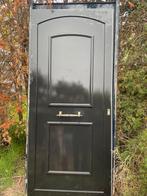 Pvc deur volpannel b100xh210 zwart buitenkant en wit binnen, Doe-het-zelf en Bouw, Ophalen, Zo goed als nieuw, Buitendeur