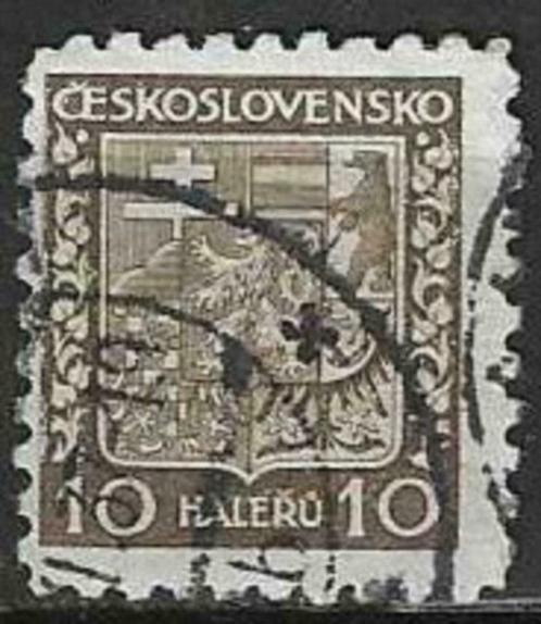 Tsjechoslowakije 1929/1931 - Yvert 253 - Wapenschild (ST), Timbres & Monnaies, Timbres | Europe | Autre, Affranchi, Autres pays