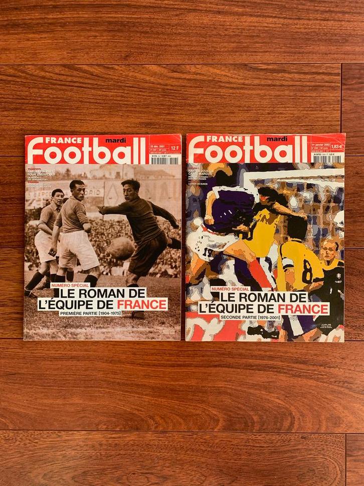 Lot x2 FRANCE FOOT magazines „The French Team Novel”, Verzamelen, Tijdschriften, Kranten en Knipsels, Ophalen of Verzenden