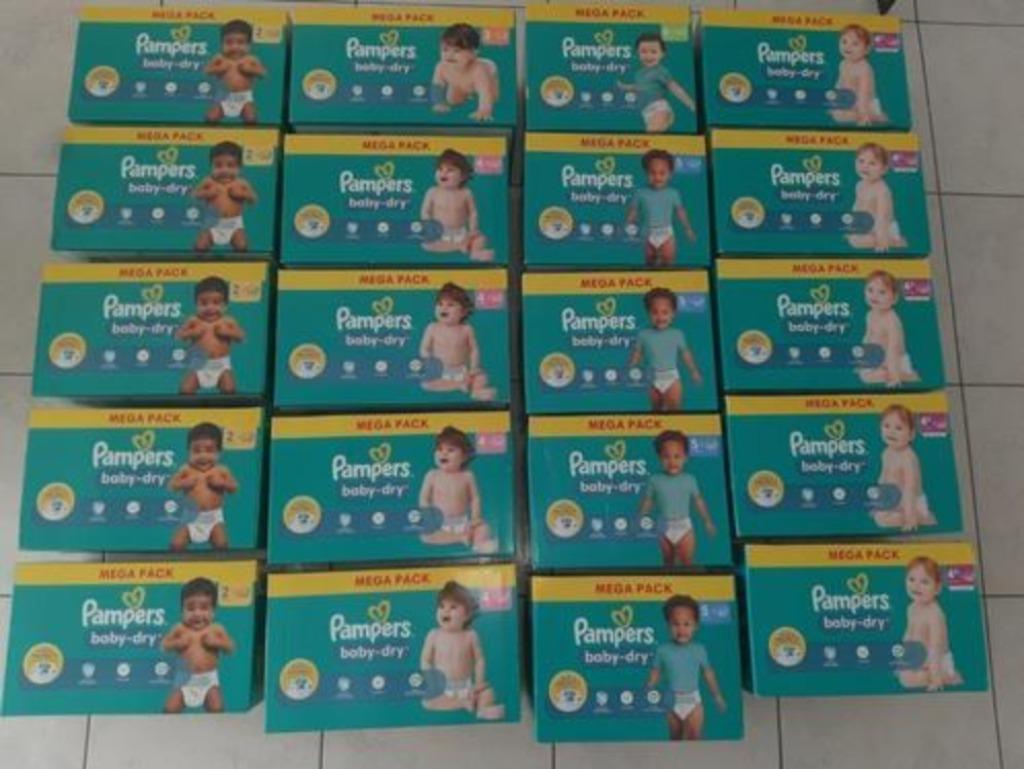 Pampers Baby dry méga packs de langes nr. 2, 3, 4, 4+, 5
