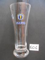 Safir glas H 170mm Ø77mm Ø voet 60mm fluitglas, Ophalen of Verzenden, Gebruikt, Bierglas
