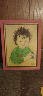 Gravure Muriel DAWSON, bébé Nestlé, 30x40, n361, Enlèvement