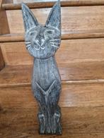 Chat sculpture en bois, Verzenden
