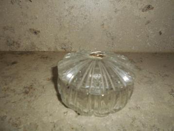 Ancien bocal avec couvercle - Cristal de Bohême, Enlèvement ou Envoi