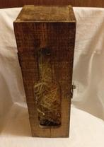 Vintage houten wijnfleskist, Antiek en Kunst, Ophalen of Verzenden