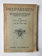 Prepareren - J.U.A. Kroon en J.G.TH. Van Nes, Boeken, Ophalen of Verzenden