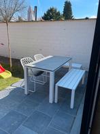 Tuintafel Concept 140x75cm - Wit, Jardin & Terrasse, Tables de jardin, Comme neuf, Rectangulaire, Enlèvement ou Envoi, Aluminium