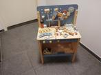 Houten werkbank, Kinderen en Baby's, Speelgoed | Houten speelgoed, Ophalen, Zo goed als nieuw, Meubelstuk of Keukentje
