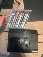 PlayStation 3 Slim + originele controller + 10 games, Games en Spelcomputers, Ophalen of Verzenden