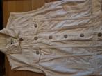 Wit jeansjasje zonder mouwen, Kleding | Dames, Ophalen, Zo goed als nieuw, Maat 36 (S), Wit
