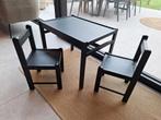 Zwart tafeltje en 2 stoeltjes, Kinderen en Baby's, Ophalen, Zo goed als nieuw