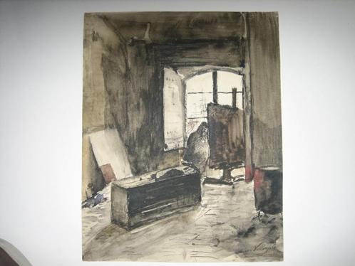 lavis van Alexis Vollon fils, Antiek en Kunst, Kunst | Overige Kunst, Ophalen of Verzenden
