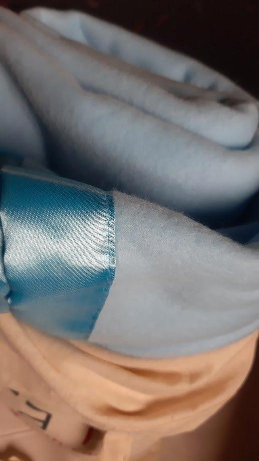 Hemelsblauw zacht courtelle deken 1 p 190 x 180 cm nieuw, Huis en Inrichting, Slaapkamer | Beddengoed, Nieuw, Deken of Dekbed