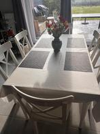 Table et 6 chaises de Living IKEA ROSENTORP, Maison & Meubles, Enlèvement, Cinq, Six Chaises ou plus, Utilisé, Bois