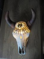 Buffelkop met verlichting stieren schedel koe muurlamp, Enlèvement ou Envoi, Utilisé, Crâne