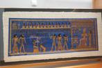Handgemaakt schilderij van farao's op papyrus in kader., Enlèvement ou Envoi