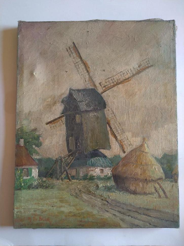 schilderij raf de buck, Antiek en Kunst, Kunst | Schilderijen | Klassiek, Ophalen of Verzenden