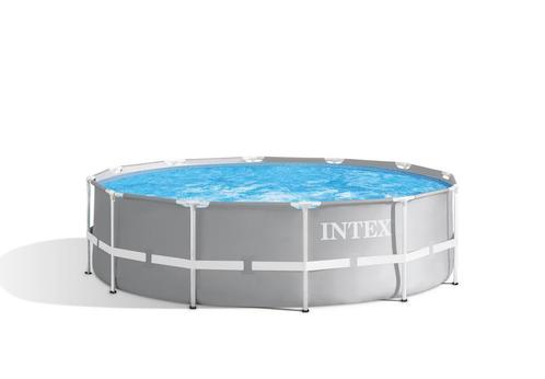 Intex opbouw zwembad, Tuin en Terras, Zwembaden, Gebruikt, Opzetzwembad, 120 cm of meer, 400 cm of meer, Rond, Ophalen