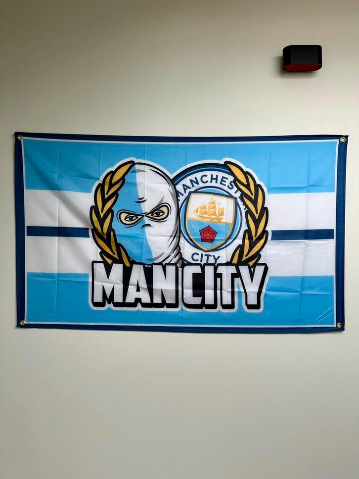 Drapeau de Manchester City, Sports & Fitness, Football, Neuf, Accessoires de club, Enlèvement ou Envoi
