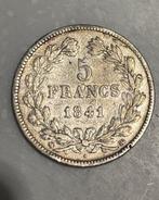 LOUIS-PHILIPPE 5 Francs - 1841 argent, Ophalen of Verzenden, Zilver