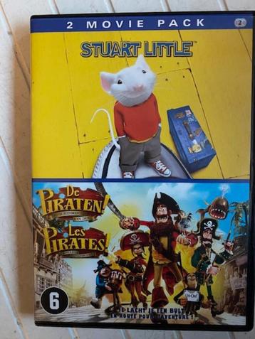2 DVD's STUART LITTLE en DE PIRATEN   nieuwstaat beschikbaar voor biedingen