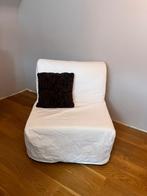 Fauteuil convertible blanc 1 personne avec housse, Enlèvement, Comme neuf, Blanc