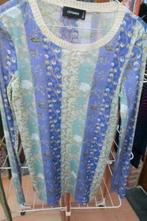 Blouse nieuw blauw groene print Cividini mt 40, Kleding | Dames, Blauw, Nieuw, Ophalen of Verzenden, Cividini