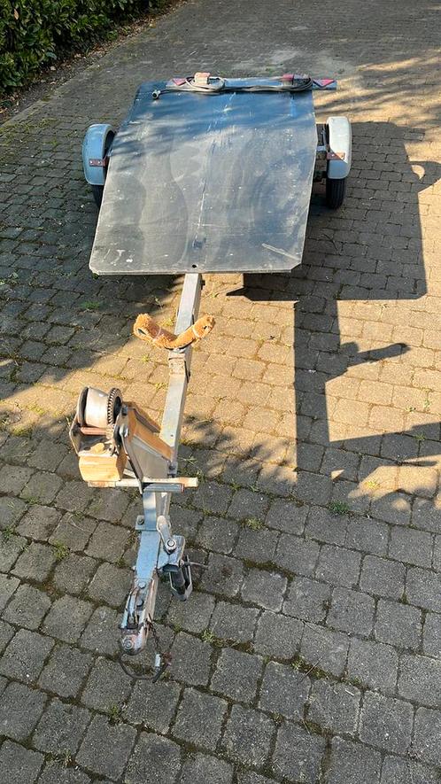 Remorque trailer met vlakke bodem, Auto diversen, Aanhangwagen-onderdelen, Gebruikt, Ophalen