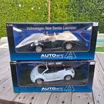 2 x 1/18 AutoArt VW New Beetle Cabriolet, Ophalen of Verzenden, Nieuw, Auto, Autoart