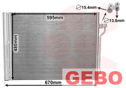 BMW F10/F11 2010 T/M 2017 Condensor met Droger M550d 6453 68, Auto-onderdelen, Motor en Toebehoren, BMW, Nieuw, 6 maanden garantie