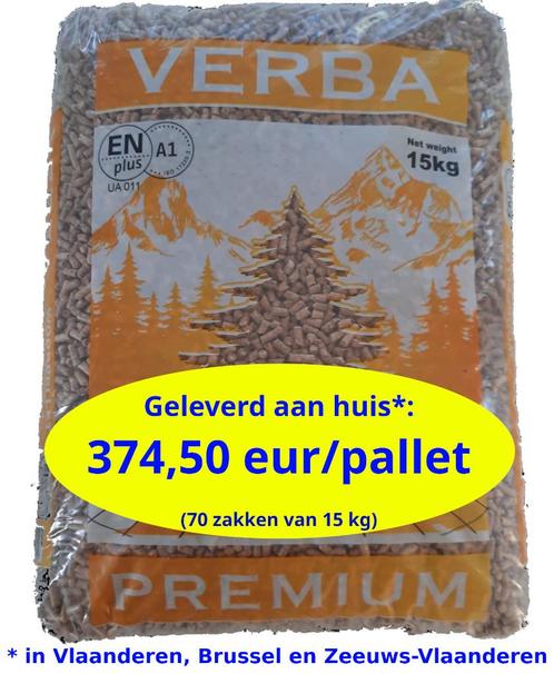 Houtpellets geleverd vanaf 4,70 eur/zak Hout Pellets Verba, Tuin en Terras, Brandhout, Ophalen of Verzenden