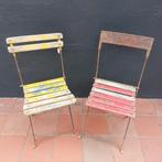 2 brocante tuinstoeltjes, Ophalen