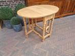 Eiken bijzettafel/klaptafel