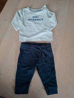 ​JBC Set: Baby Shirt + Broek Maat 62 - Mini Mons, Kinderen en Baby's, Babykleding | Maat 62, Ophalen of Verzenden, Zo goed als nieuw