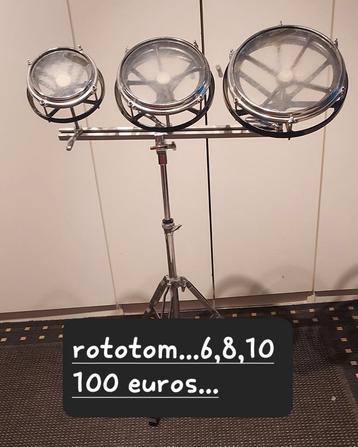 ROTOTOM 6 , 8 , 10 avec pied... disponible aux enchères