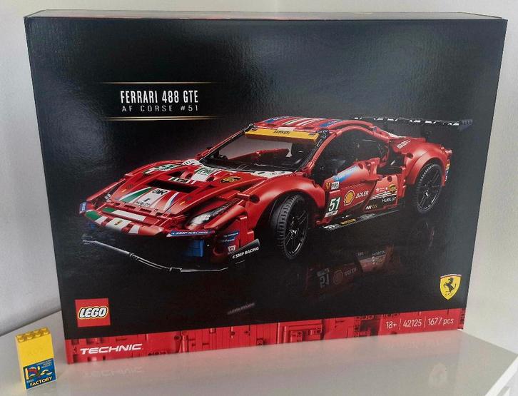 Lego 42125 Ferrari 488 GTE AF Corse #51, Kinderen en Baby's, Speelgoed | Duplo en Lego, Nieuw, Lego, Complete set, Ophalen of Verzenden