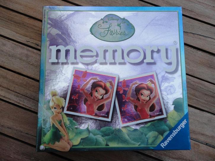 Disney Fairies Memory (Ravensburger), Hobby en Vrije tijd, Gezelschapsspellen | Overige, Zo goed als nieuw, Een of twee spelers