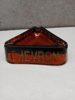 Zeer oude CHEVRON glazen asbak uit de bronnen van Chevron, Ophalen of Verzenden, Zo goed als nieuw, Asbak