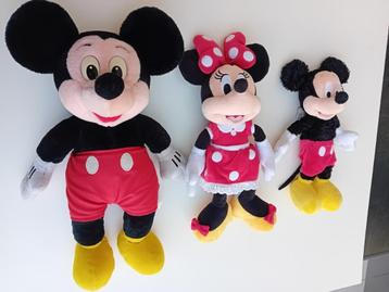 3 Disney poppen Mickey & Minnie Mousse beschikbaar voor biedingen