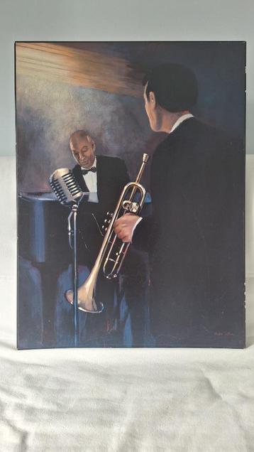 Decoratief bord - Jazzmen beschikbaar voor biedingen