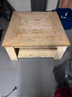 Steigerhout salontafel, Huis en Inrichting, Tafels | Salontafels, Ophalen, Gebruikt, Vierkant