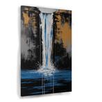 Vallend water abstract canvas 60x90cm - 18mm., Huis en Inrichting, Woonaccessoires | Schilderijen, Tekeningen en Foto's, Nieuw