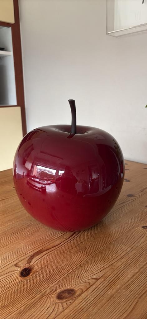Decoratieve rode appel, Huis en Inrichting, Woonaccessoires | Stolpen, Zo goed als nieuw, Ophalen