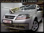 CHEVROLET KALOS SE 1.2 ESSENCE GARANTIE 1 AN CTOK, Voorwielaandrijving, 1150 cc, Stof, Zwart