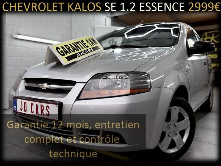 CHEVROLET KALOS SE 1.2 ESSENCE GARANTIE 1 AN CTOK, Auto's, Chevrolet, Bedrijf, Te koop, Kalos, ABS, Airbags, Airconditioning, Alarm